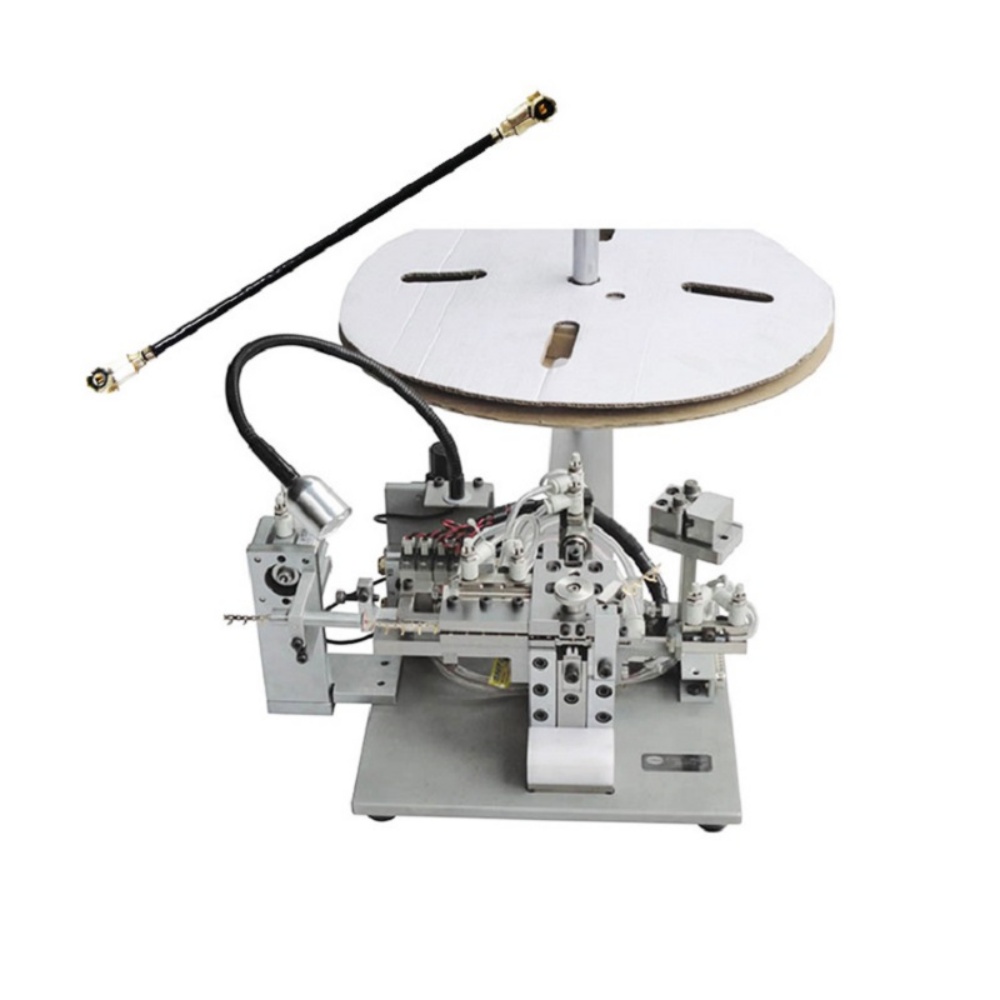 Coaxial cable Ipex terminal auto crimping machine