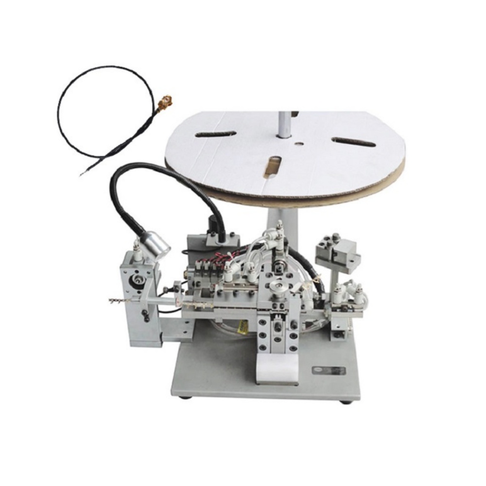 Coaxial cable Ipex terminal auto crimping machine