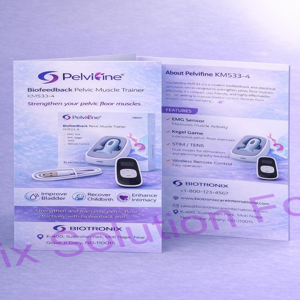 Wireless EMG Pelvic Strengthening System for Women Physiotherapy Clinics