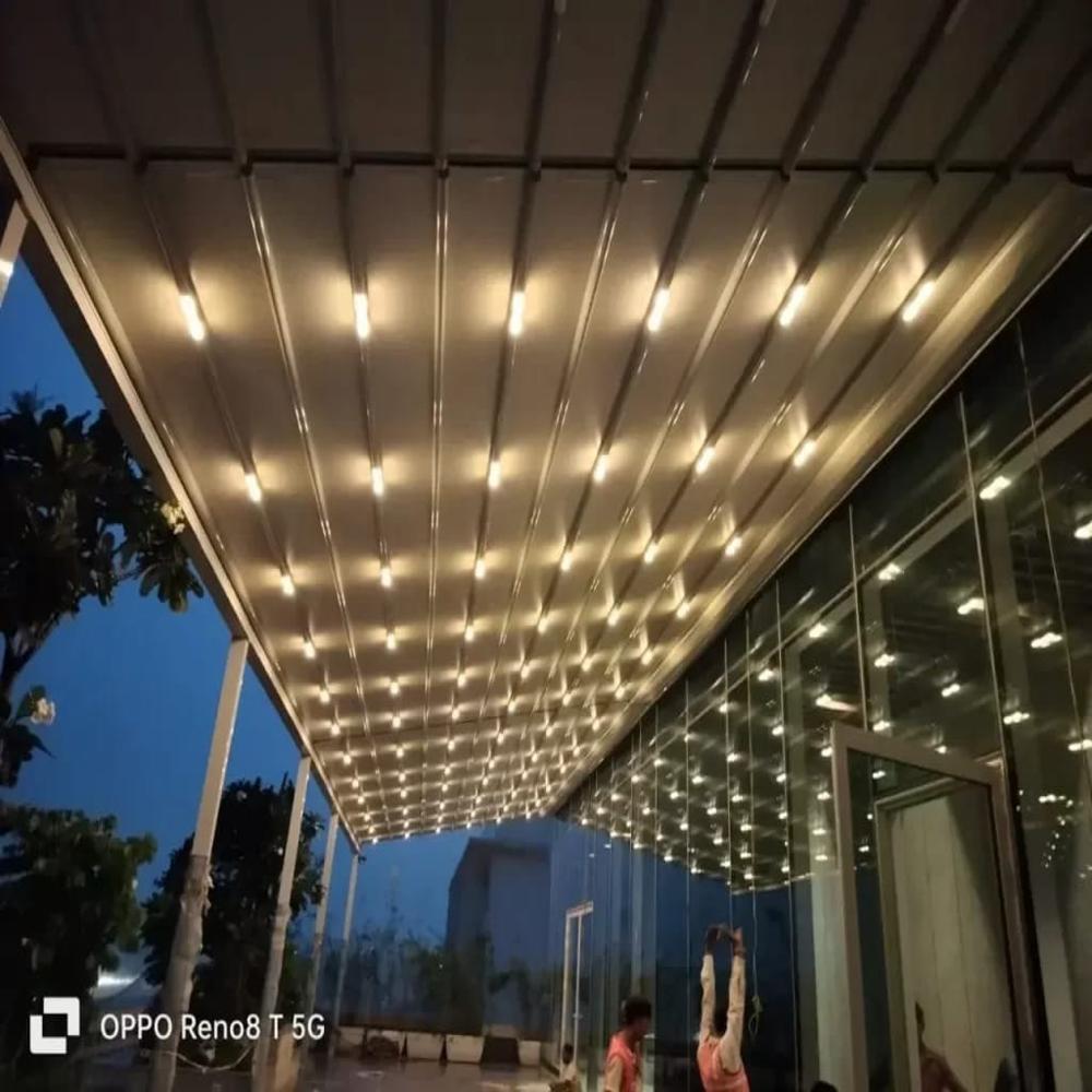 Modular Retractable Tensile Roof