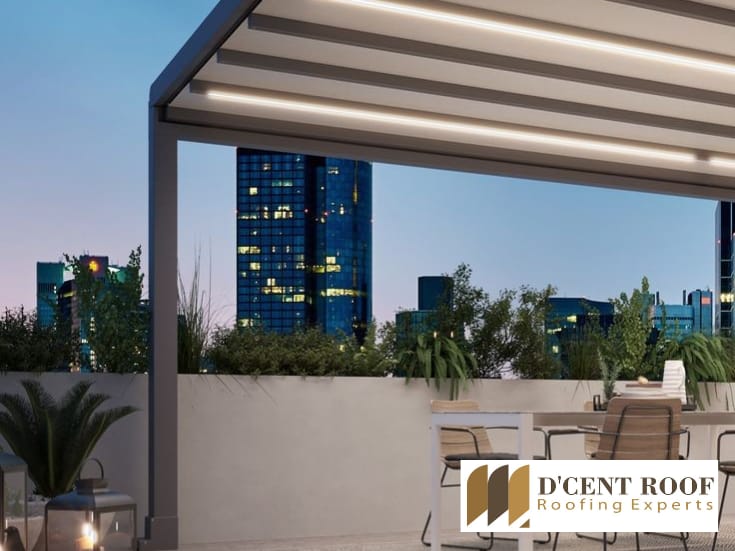 Modular Retractable Tensile Roof
