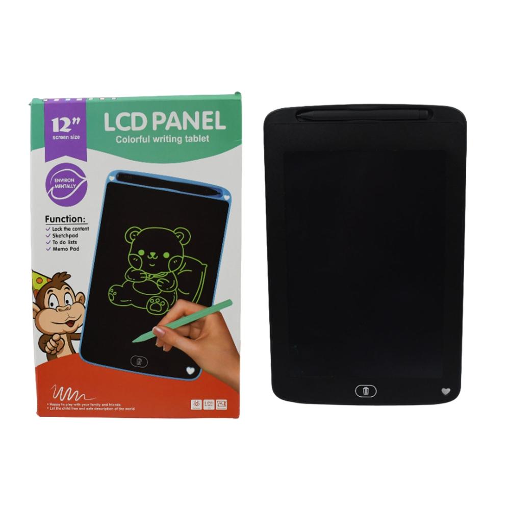 Portable LCD Writing Board Slate Digital Notepad with Pen for Kids 12 inch