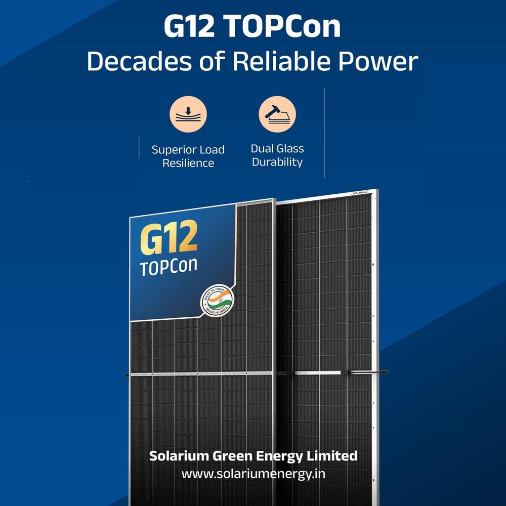 Solarium 725W Solar G12 Series  High-Efficiency 23.71% N-Type For Bifacial Half Cell Solar Module