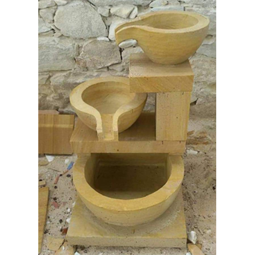 Black And Sand Stone Decor Fountain