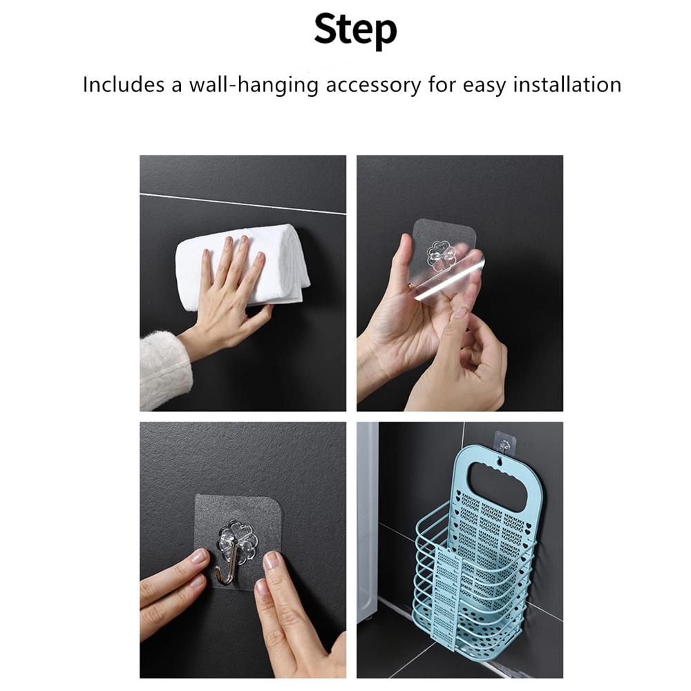 Portable Laundry Basket  Washing Clothes Storage Hamper