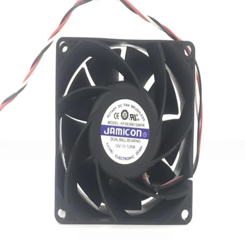 JAMICON KF0838B1SMPR 12V DC 1.20A 8038mm Ball Bearing Industrial Inverter Axial Cooling Fan