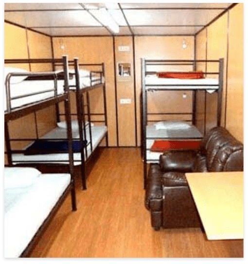 Staff Bunk Bed Container - Color: Custom (standard White/blue/green)