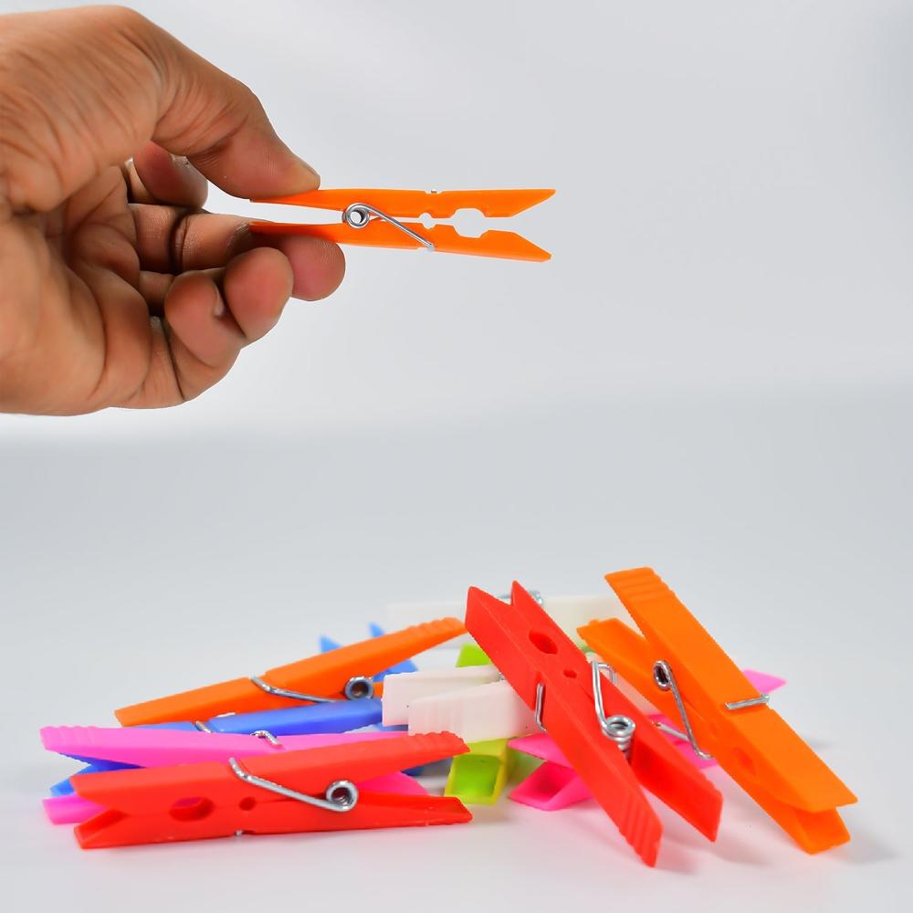 Multi Purpose Plastic Clothes Clips for Cloth Drying Clips (set of 144Pc)