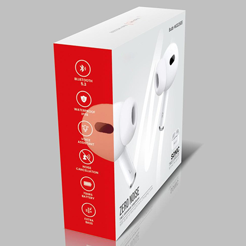 Ear Buds Packaging Box - Finishing: Glossy Lamination