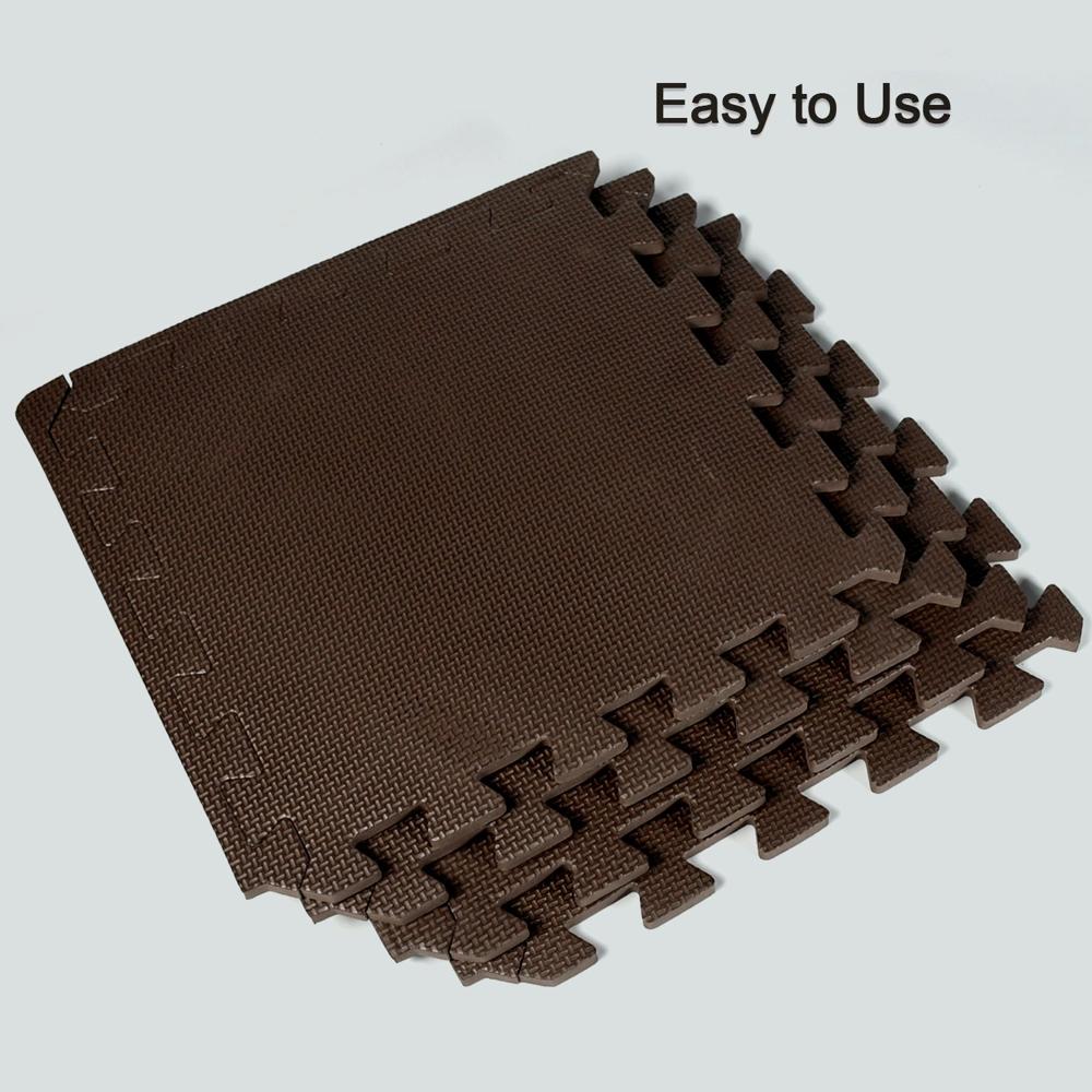 Puzzle Tile Floor Mats For Babies - Set Of 4 - Color: Mix