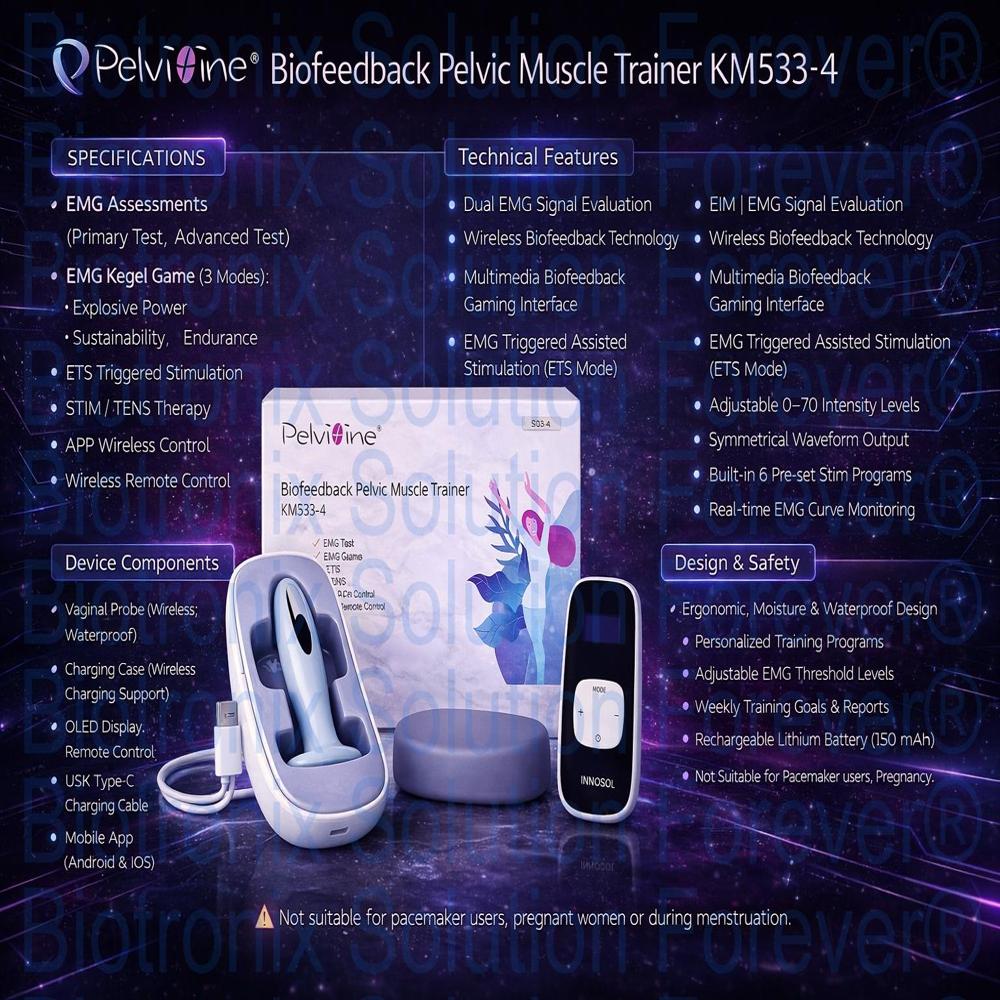 KM-533-4 Advanced Women Health Therapy Device with Adjustable Programs
