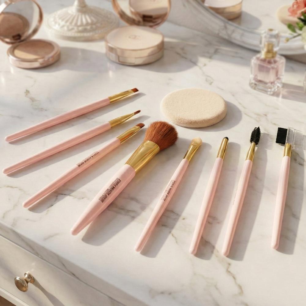 9-in-1 Professional Makeup Brush Set (1 Set)