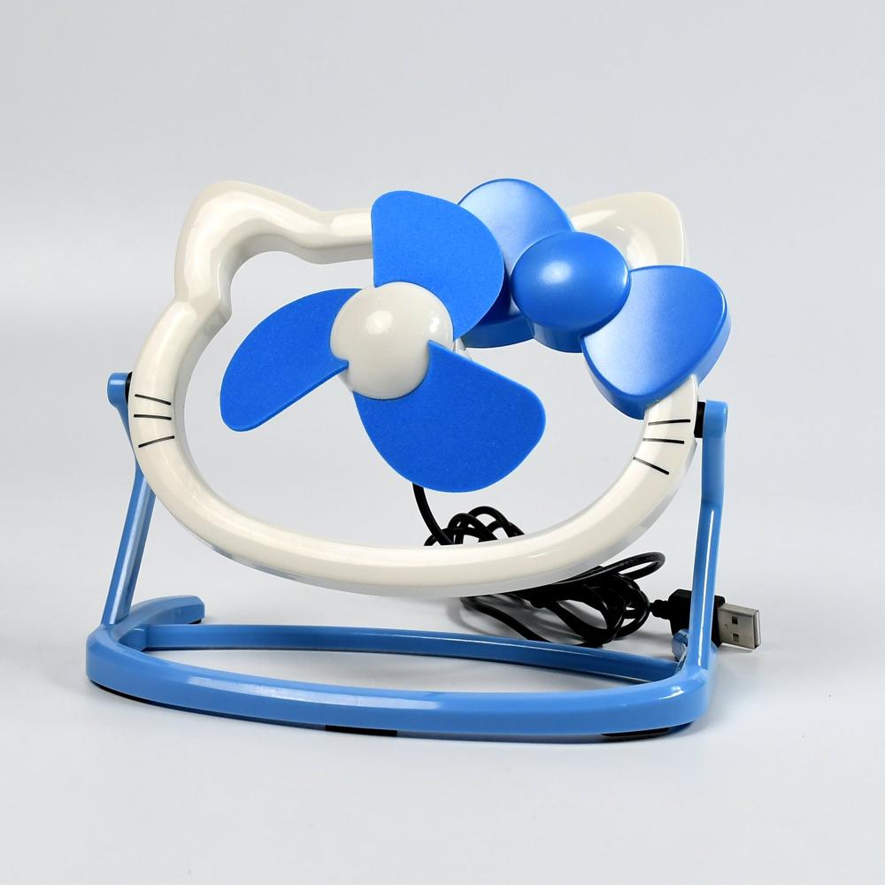 Usb Mini Fan: Cute, Quiet & Portable Desk Buddy (Battery Not Included) - Color: Mix