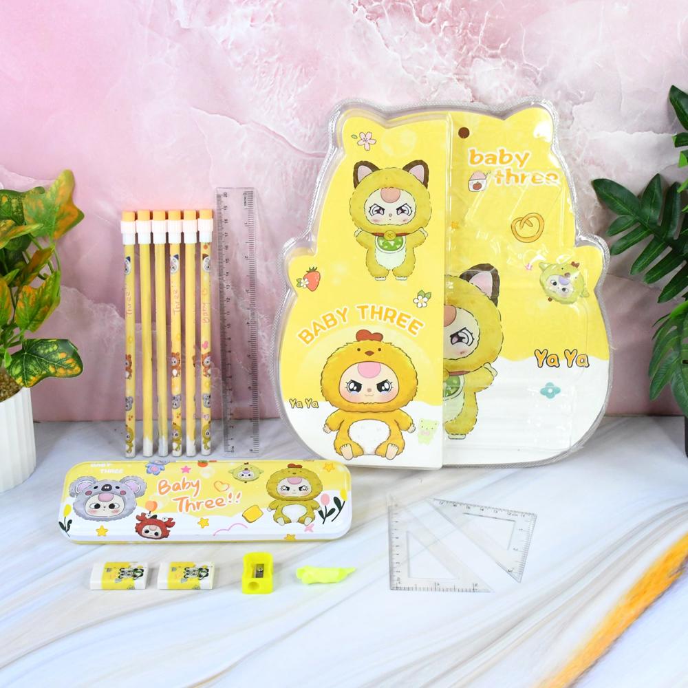 Complete Stationery Geometry Box (1 Set) - Color: Mix