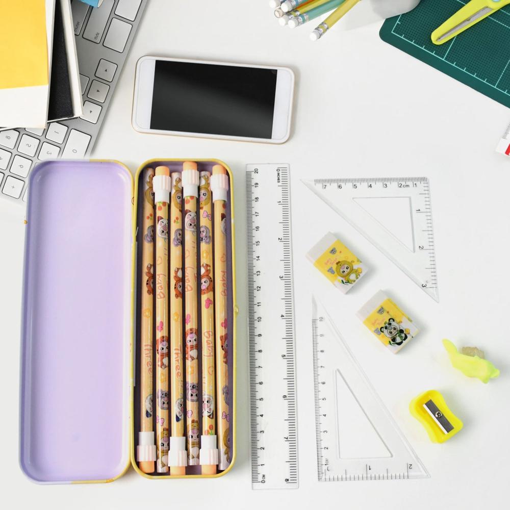 Complete Stationery Geometry Box (1 Set) - Color: Mix