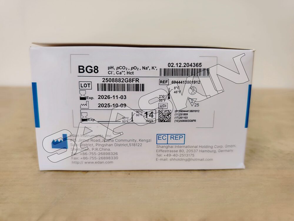 EDAN BG8  i15 Test Cartridge