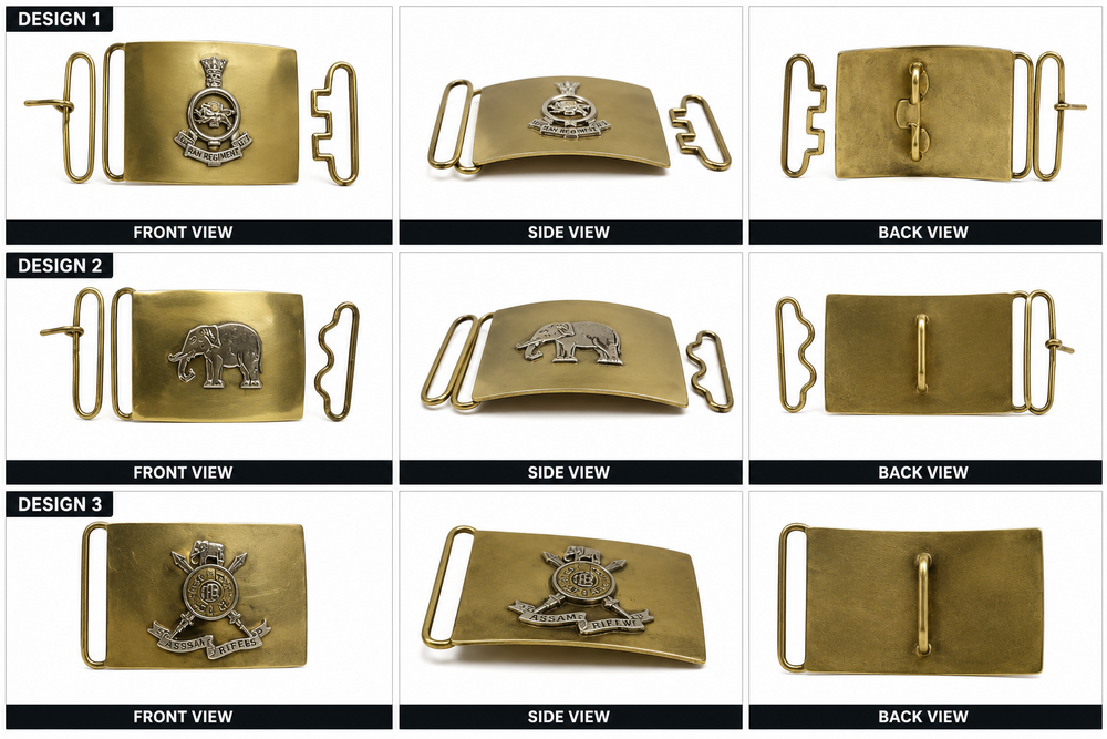 Military Brass Buckles