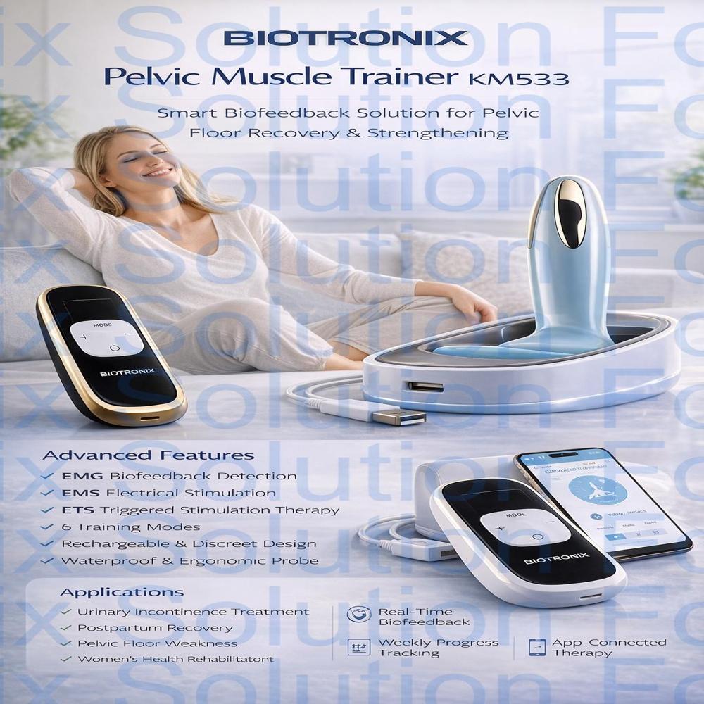 Wireless Pelvic Muscle Exercise Trainer for Urinary Leakage Management