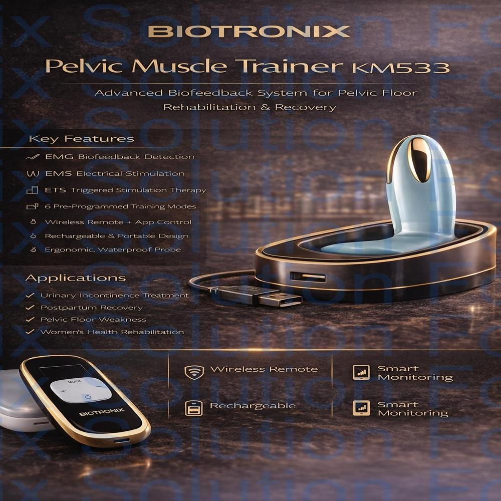 Wireless Pelvic Muscle Exercise Trainer for Urinary Leakage Management