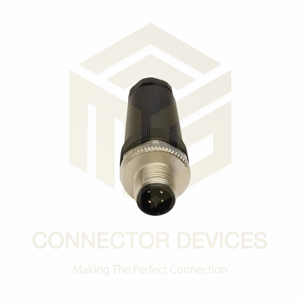 M12 4 Pin T coded Male & Female Cable type