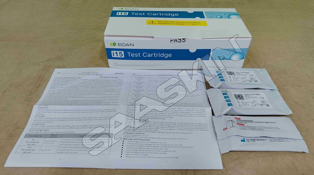 EDAN BG10 i15 Test Cartridge