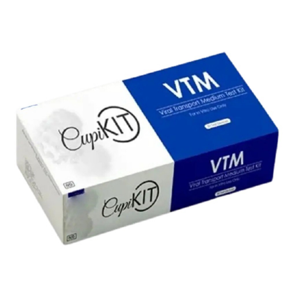 Viral Transport Medium Test Kit - Color: Transparent Tube With Red Or Blue Swab Cap And Media