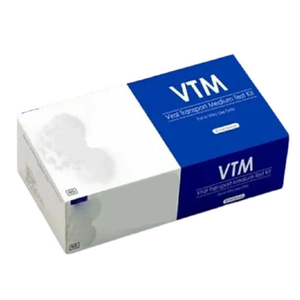 Viral Transport Medium Test Kit - Color: Transparent Tube With Red Or Blue Swab Cap And Media