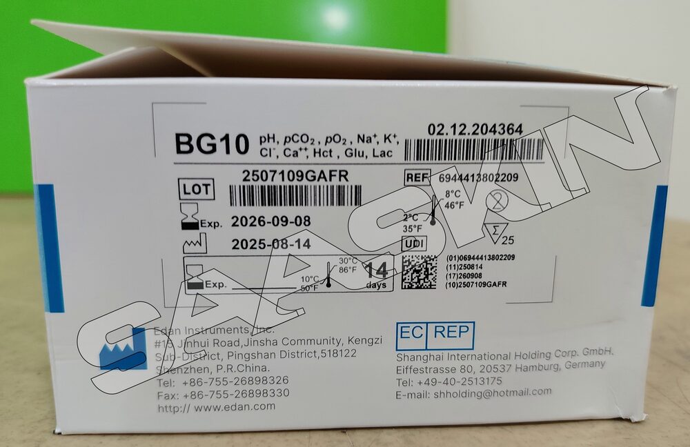 EDAN BG10 i15 Test Cartridge