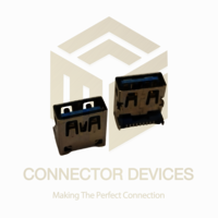 Usb A Type Female Smd 9 Pin Version 3.0 - Copper Alloy Gold-over-nickel, Blue, Usb 3.0 5gbps, Rohs, Ul 94v-0 Shielded
