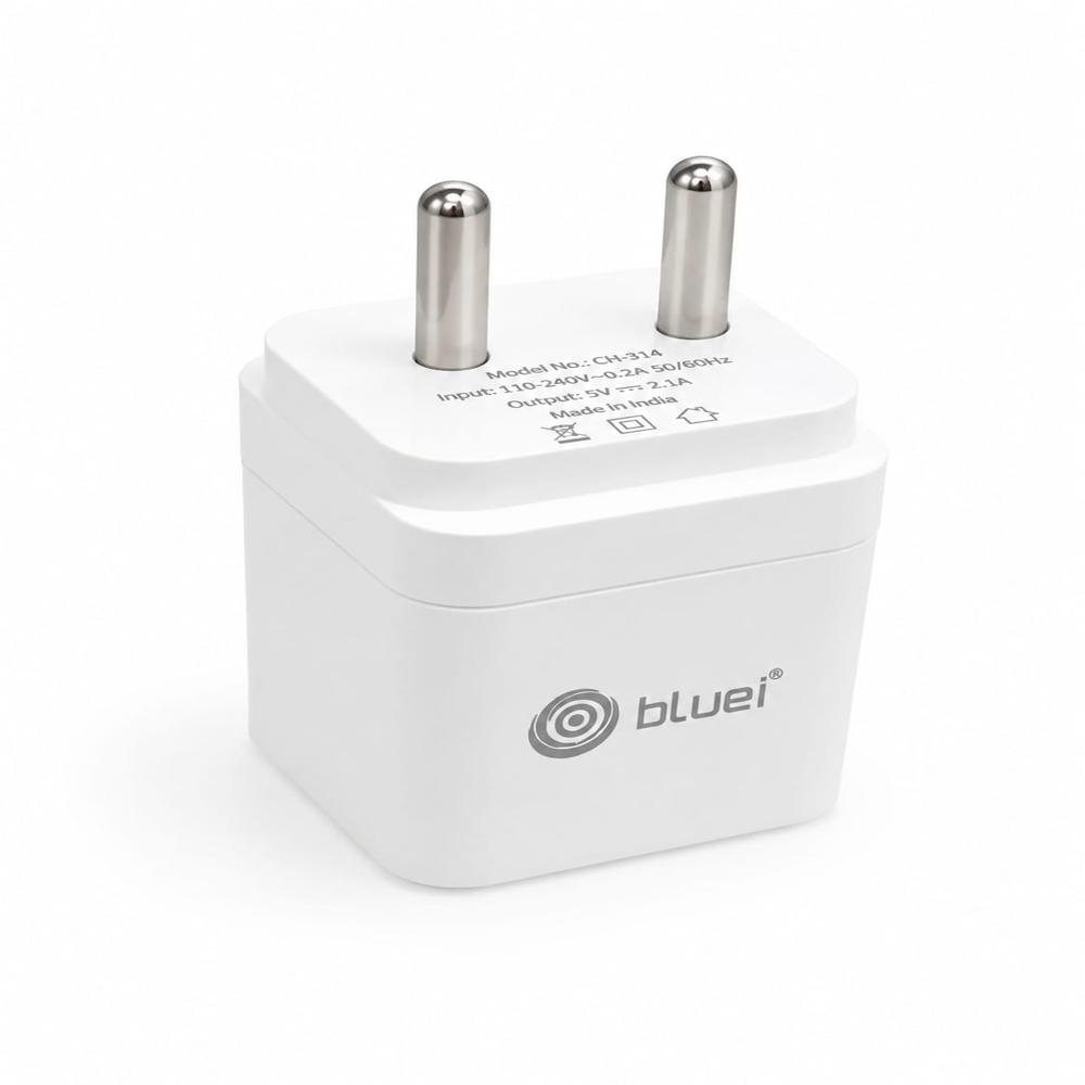 Nano 12W Single USB Mobile Charger With Attached Micro USB Cable