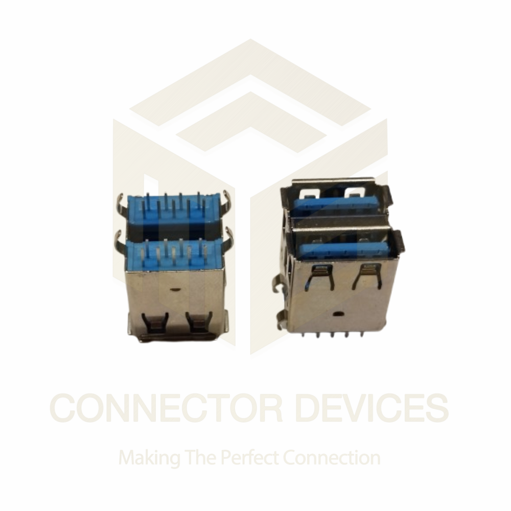 USB A Type Female  Dual ST PCB Version 3.0