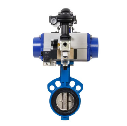 Double Acting Pneumatic Actuator Butterfly Valve
