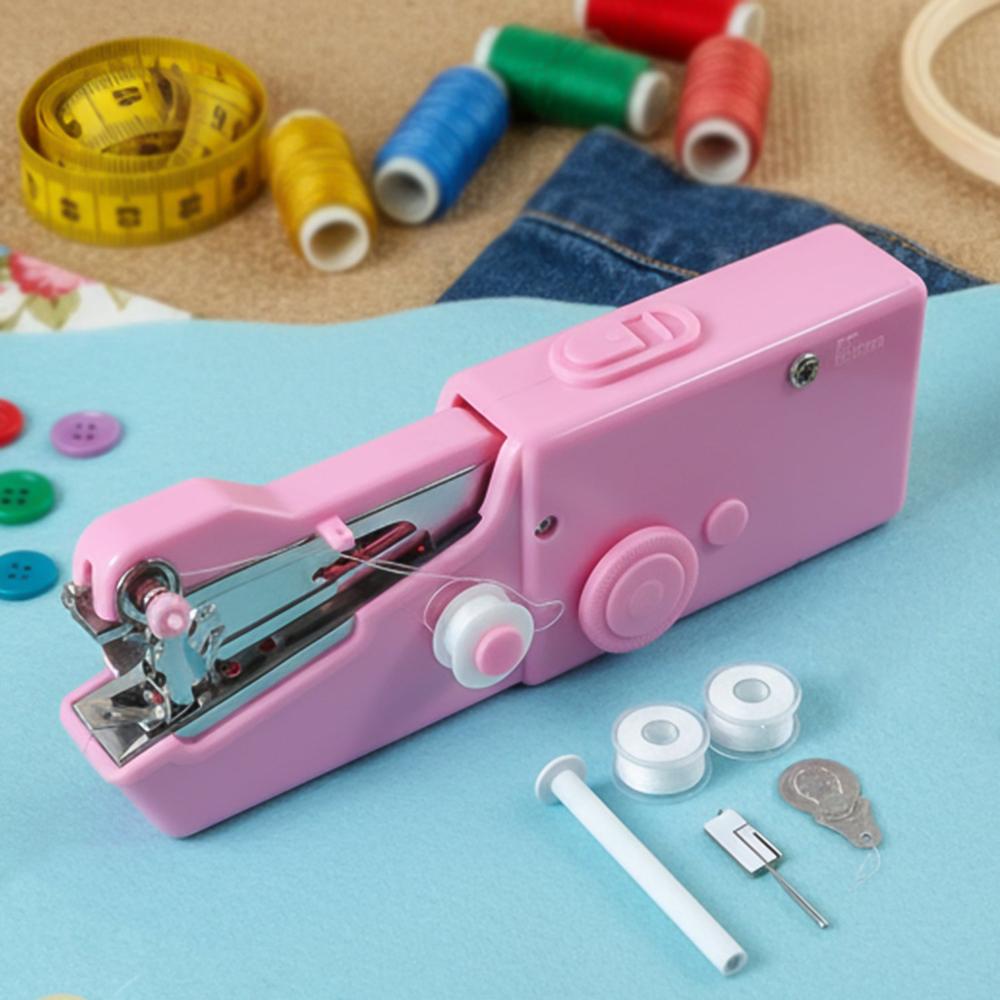 Portable Handheld Sewing Machine (1 Set) - Color: Mix