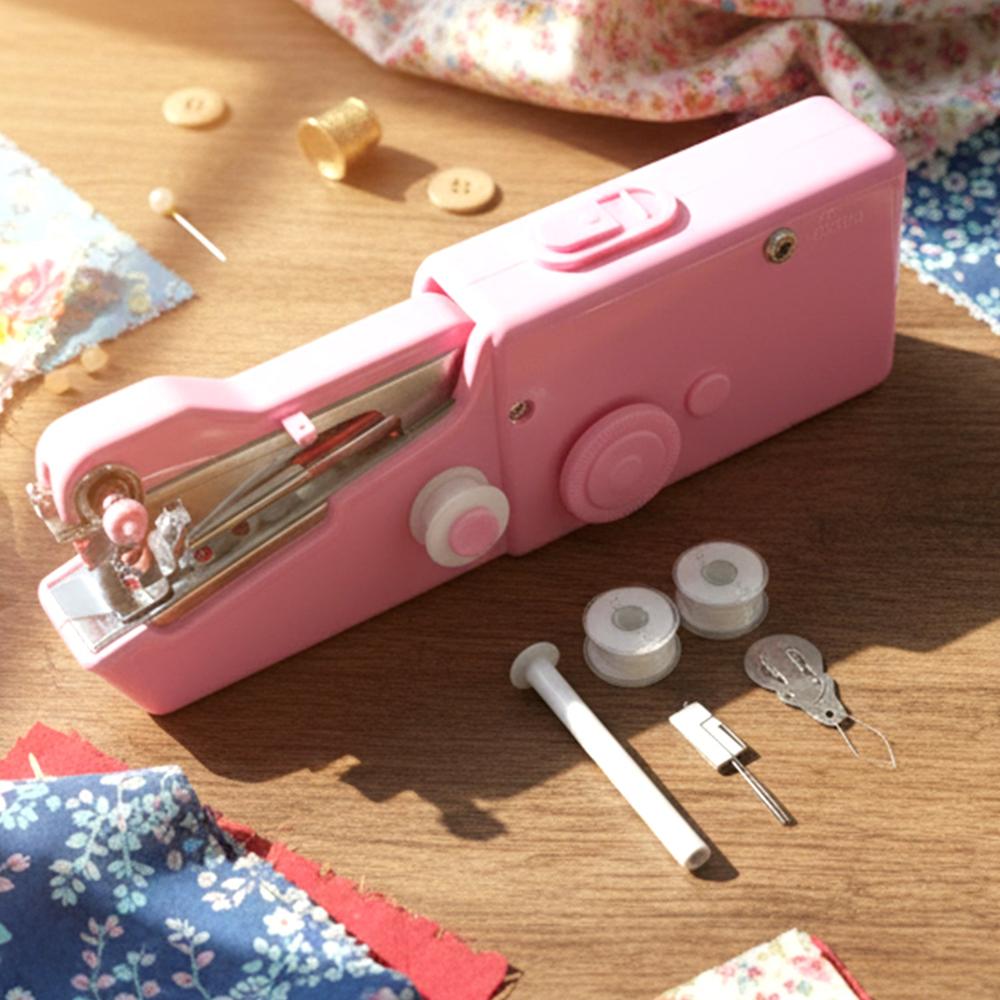 Portable Handheld Sewing Machine (1 Set) - Color: Mix