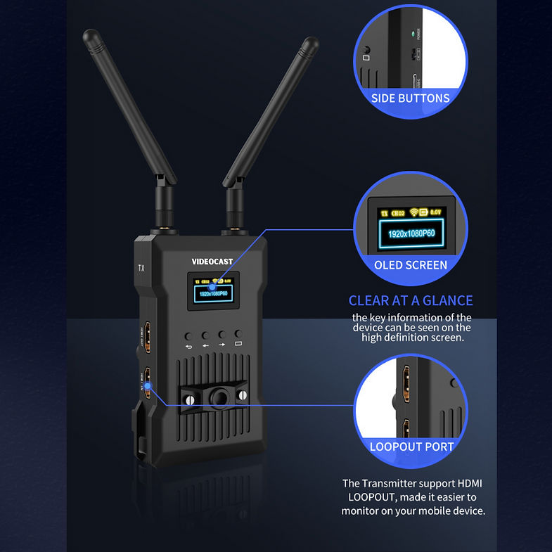 VIDEOCAST HDMI VC-TX300Pro Wireless Video Transmitter