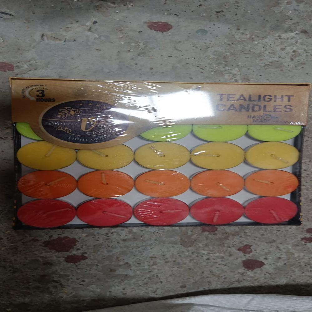 Decorative Color Candle Light for Gifts Birthday Anniversary Diwali 50 Pc Set