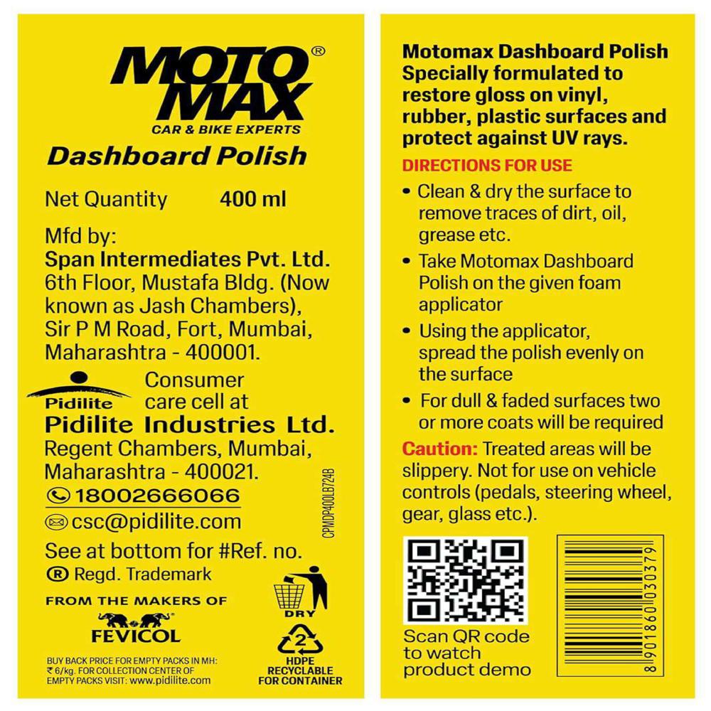 Motomax Dashboard Polish