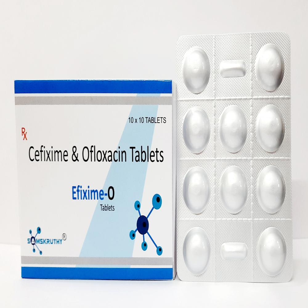 Cefixime 200 mg + Ofloxacin 200 mg Tablets