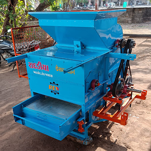 Hydrolic Tector Opreted Wheat Cleaning Decorticator Machine