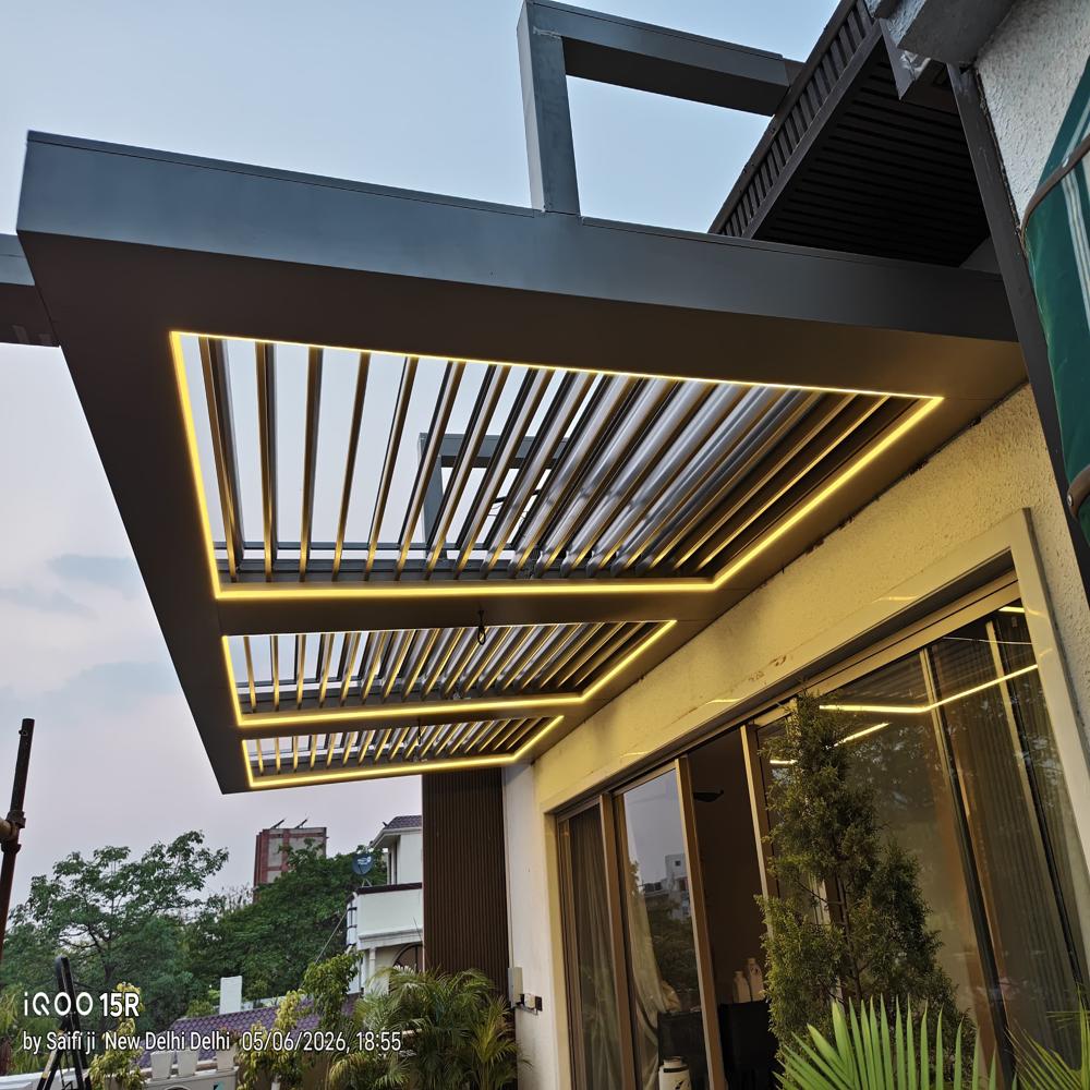 Smart Motorized Roofing System - Pattern: Plain