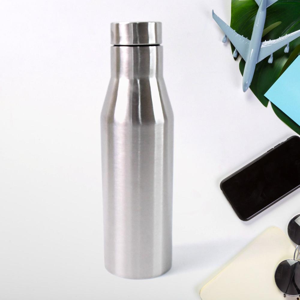 Stainless Steel Double Wall Vacuum-Insulated Drink Water Bottle (1000 Ml Approx) - Color: Mix
