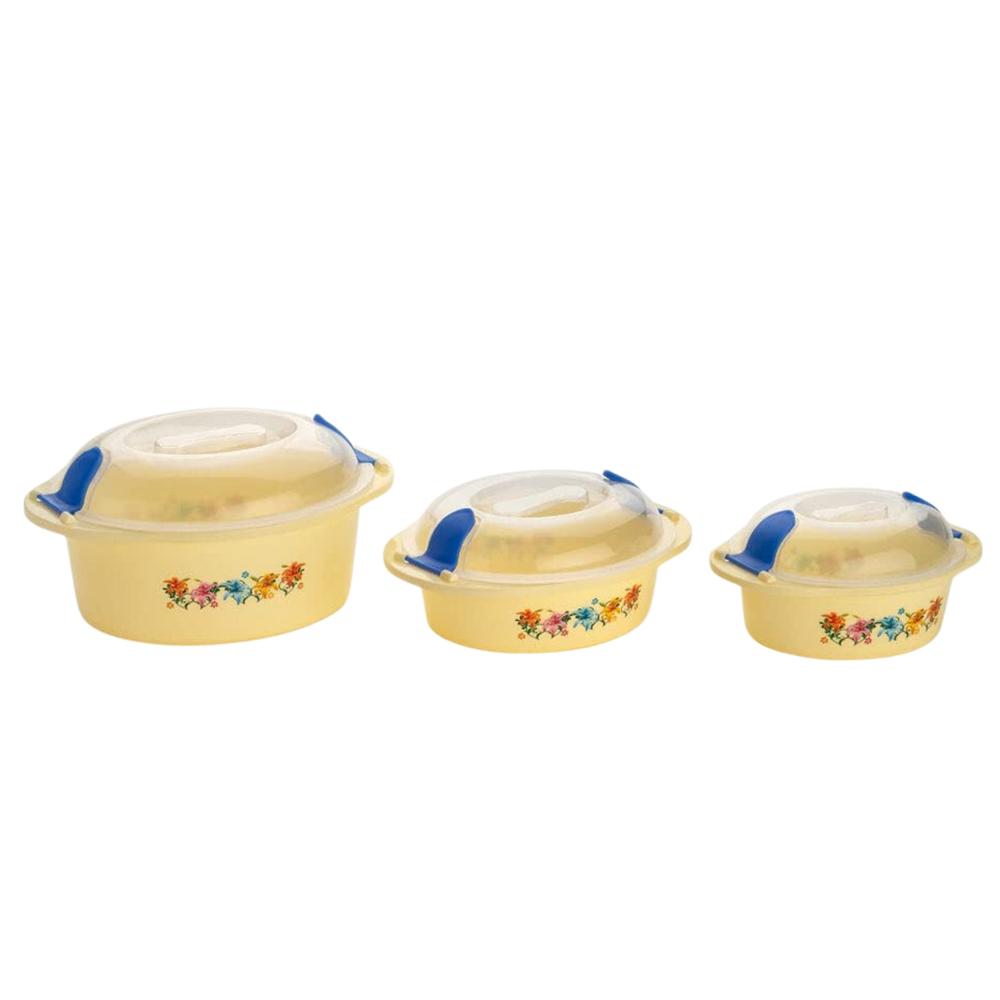 Hot N Fresh Insulated Plastic Casserole Gift Set (3 Pieces) - Color: Mix