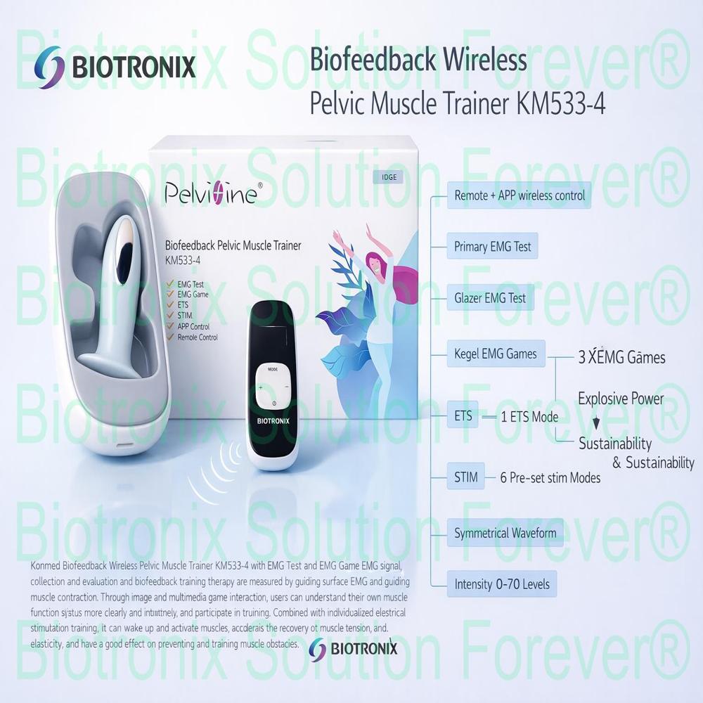 KM-533-4 Smart Women Pelvic Strengthening Trainer with APP Connectivity