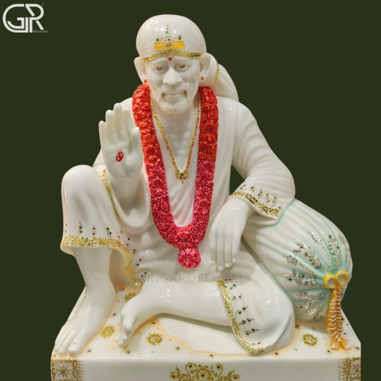 Marble Sai Baba Idol
