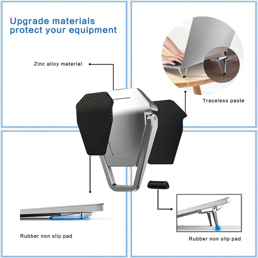 Portable Metal PC Desk Stand Slim & Smart Laptop Cooling Stand
