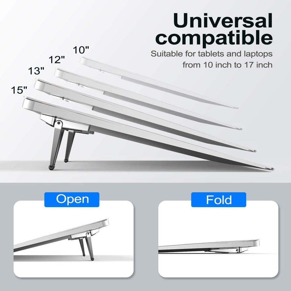 Portable Metal PC Desk Stand Slim & Smart Laptop Cooling Stand