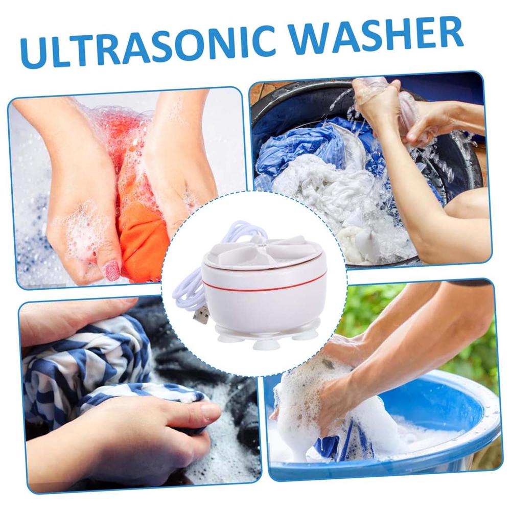 Mini Turbo Washing Machine  Portable Usb Washer For Home & Small Spaces - Color: Mix