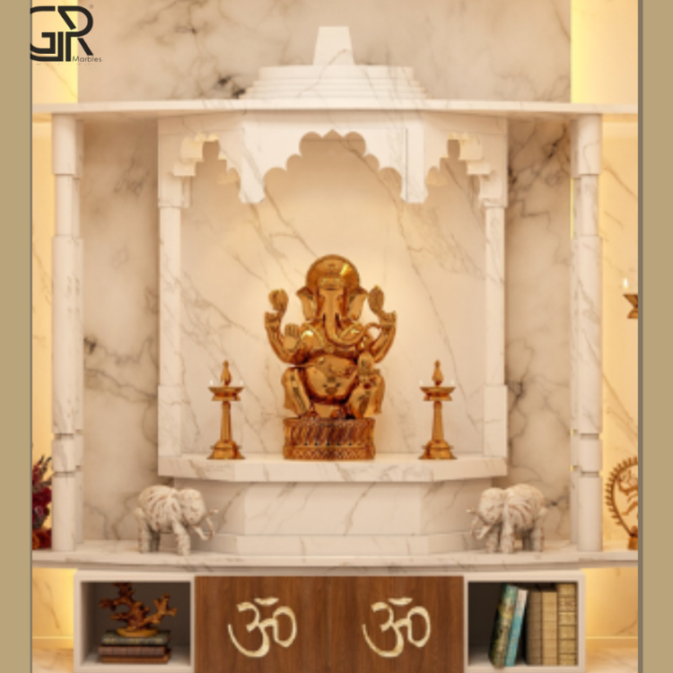 Home Stylish marble Pooja Mandir
