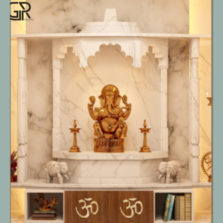 Home Stylish marble Pooja Mandir
