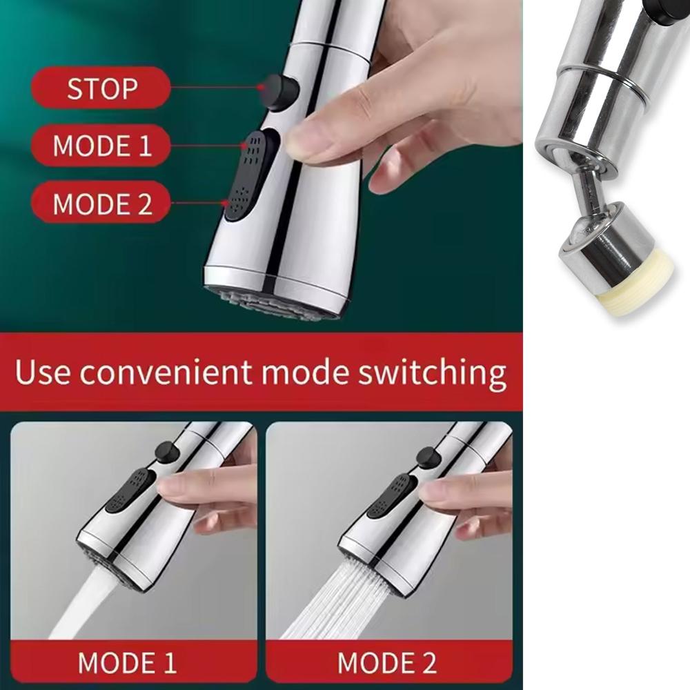 Kitchen Faucet 3-function Pull Down Sink Sprayer (1 Pc) - Color: Mix